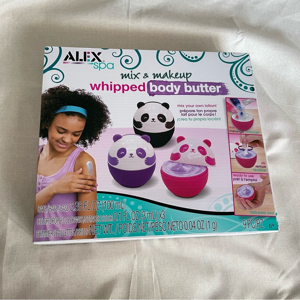 BNIB Alex Mix & Makeup Whipped Body Butter DIY Panda Set